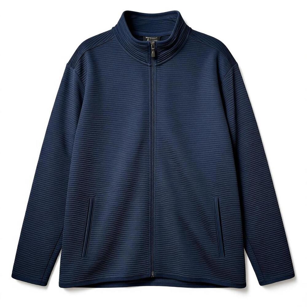 Skechers  Hoodless Hoodie Men's Fleece Jacket 2XL Navy Blue Full Zip